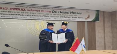 Haikal Hasan Raih Profesor Kehormatan, Diplomasi Halal Indonesia Kian Mendunia