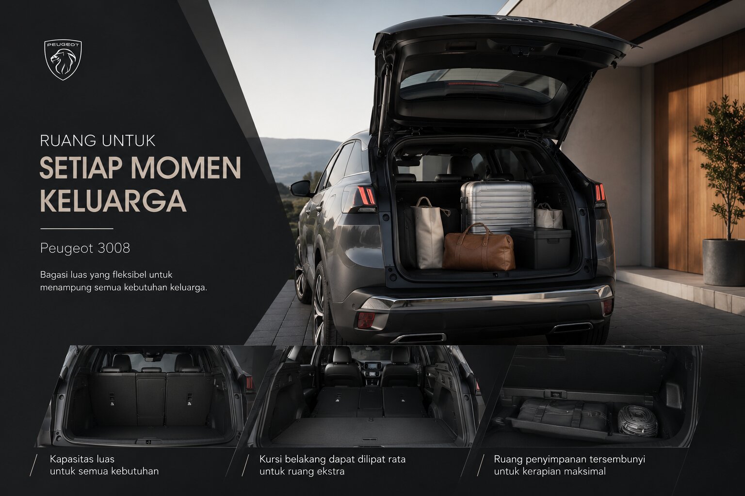 Peugeot 3008 dan Optimalisasi Ruang Bagasi untuk Mobilitas Keluarga