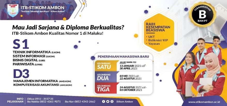 ITB STIKOM Ambon Universitas Terbaik dan Prodi Terlengkap Di Maluku